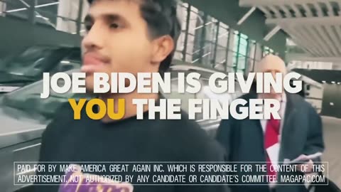 Trump PAC Drops Blistering Ad - Joe Biden's Middle Finger