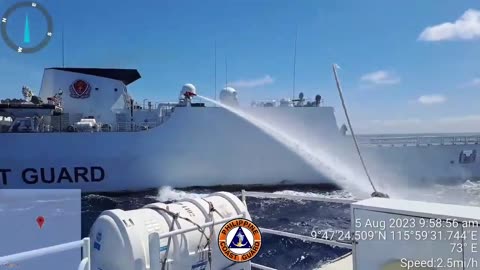 🌊 Maritime Standoff | Philippine MRRV vs China Coast Guard | Water Cannon Showdown | RCF