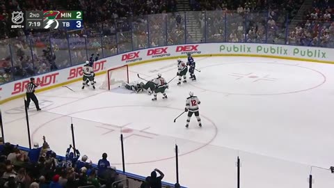 Brayden Point with a Short Goal vs. Minnesota Wild