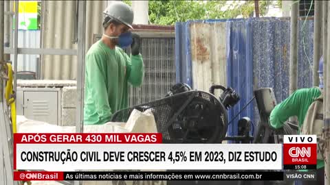 Após gerar 430 mil novas vagas, construção civil deve crescer 4,5% em 2023, diz estudo | VISÃO CNN