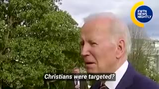 Remember Biden laughed when asked about Christians being killed