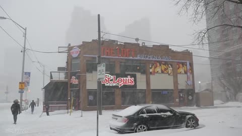 Winter Snow Storm in Toronto CANADA