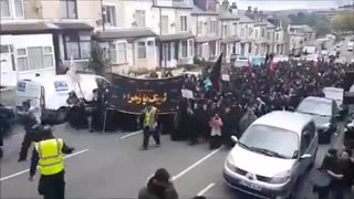 Bradford in the UK protest