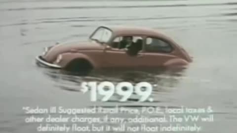 Volkswagen explains how their Beetle can float in water