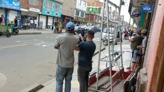 Pelea a machete en Bogotá