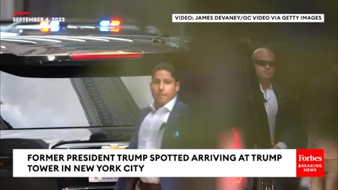 TRUMP SIGHTING: Former president spotted entering Trump Tower in NYC on Labor Day