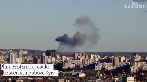 Russian missiles target Kyiv infrastructure leaving parts of city without water