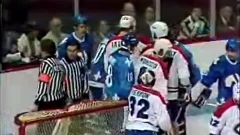 Le 1 er match de l'histoire Nordiques de Québec VS Canadien de Montréal 13 Octobre 1979