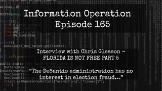 IO Episode 165 - FLORIDA IS NOT FREE PART 5 - Chris Gleason Files RICO Lawsuit