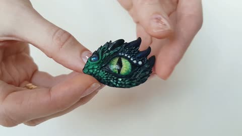 Brooch "Eye of the mountain dragon". Beautiful handmade gift for yourself, mom, grandmother, sister
