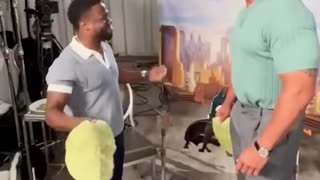 Kevin Hart & The Rock Try The Tortilla Slap Challenge