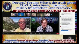 🔴 LIVE Aug 22, 2023, 8 PM EST: Doctors' Forum: What's the truth about COVID, “vaccines,” & recovery?