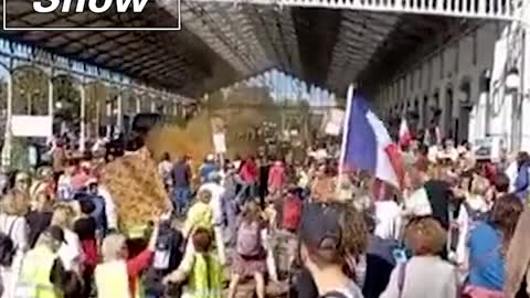 France Blocking Train Lines In Protest Against J4b M4nd4tes 🟠⚪🟣The NPC Show