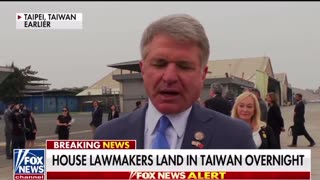 House lawmakers land in Taiwan overnight