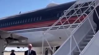 President Trump Boarding Trump Force One - Ohio Visit