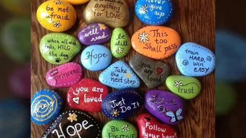 most Stunning inspirational stone art latest pebble art and craft 2k22