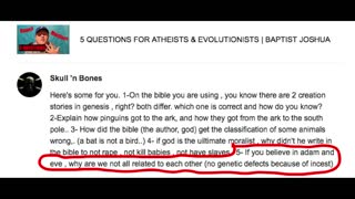 Responding to Skull 'n Bones | Questions for Atheists & Evolutionists