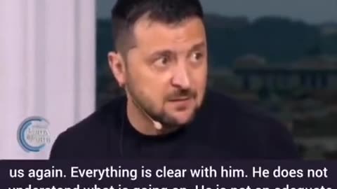 An excerpt from a recent interview where President Zelensky tahim now