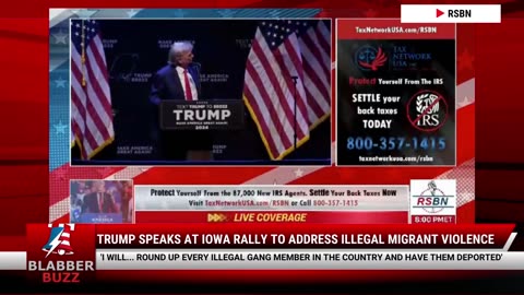 Trump Speaks At Iowa Rally To Address Illegal Migrant Violence