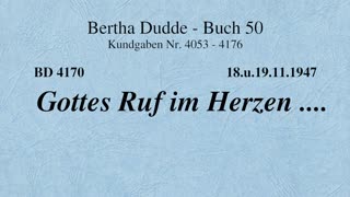 BD 4170 - GOTTES RUF IM HERZEN ....