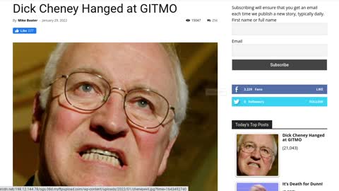 Dick Cheney Hanged @ GITMO