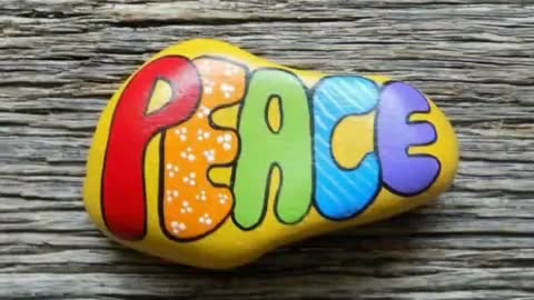 Most pretty and nicely hand painted rock and stone painting ideas