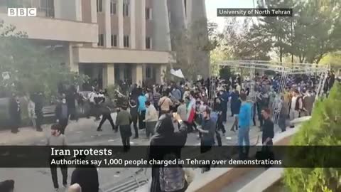 113_Thousand people charged in Tehran over Iran protests - BBC News