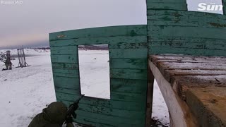 Russian reservists train in polar conditions in preparation for winter warfare
