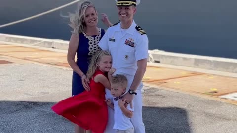 Welcome home USS Delbert D. Black! What a beautiful day and moment captured!