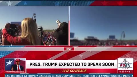 President Trump Makes a flyover at Waco,TX in Trump Force One, Top Gun