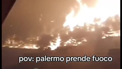 Palermo caught in the fire😢
