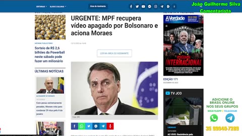 URGENTE!! MORAES ACIONADO AS PRESSAS!! BOLSONARO PODE SER PRESO A QUALQUER MOMENTO!!