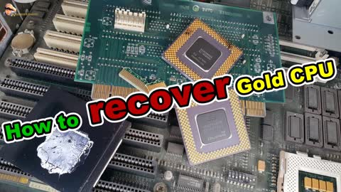 How to recycle gold from cpu computer scrap. value of gold in cpu ceramic processors pins chip