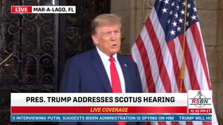 BREAKING: President Trump Gives Remarks on Supreme Court Case at Mar-a-Lago (2/8/24)