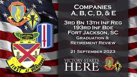 3/13 BCT Graduation - Fort Jackson 9/21/23