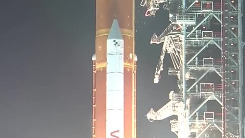 Nasa's Artemis/Rauket launch from launch pad 39B