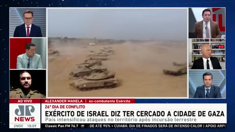 Exército de Israel diz ter cercado a cidade de Gaza
