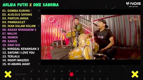 ARLIDA PUTRI FT. DIKE SABRINA "DOMBA KURING, ALOLOLO" FULL ALBUM TERBARU 2023 | VERSI VIDEO KLIP