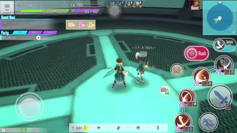 【SAOIF】[Two Swings of a Sharp Sword] Kirito (Fire | Slash | Single Foe | Awakening) Skill Animation