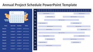 Annual Project Schedule PowerPoint Template