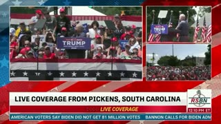 Lindsey Graham introduced at Trump rally, crowd boos