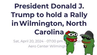 Trump Rally announced for Wilmington, North Carolina