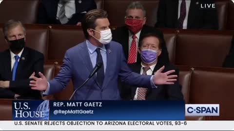 Uh-oh: Matt Gaetz Destroys Dems in Fiery Speech Following Capitol Incursion