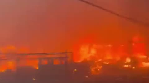 Huge Fire in Lahaina Hawai