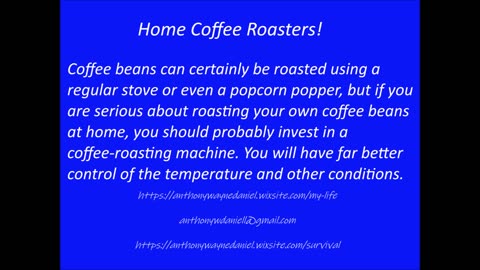 Home Coffee Roasters!