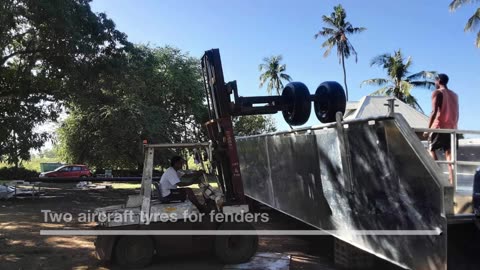 Barge build in Fiji