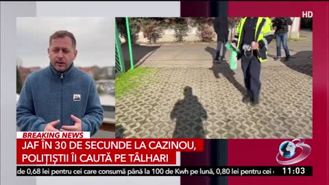 Jaf în 30 de secunde într-un cazinou din Baia Mare | Ce sumă au reușit hoții să fure