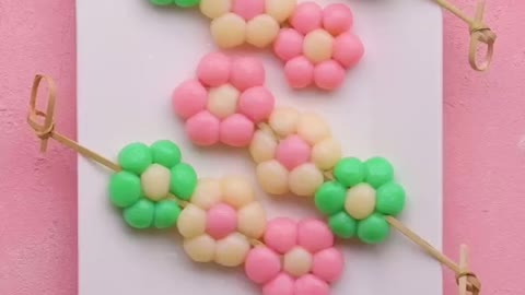 Chew on this! These flower dango make for the perfect cute snack