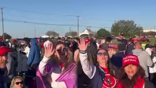 The Lines at Trumps Waco Texas rally are massive!