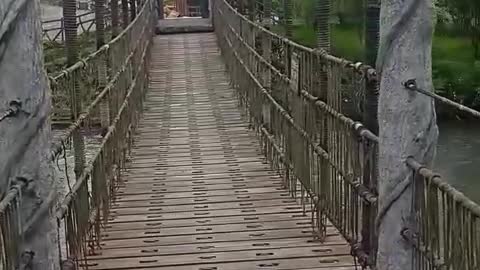 Very relaxing walking on such a lovely suspension bridge